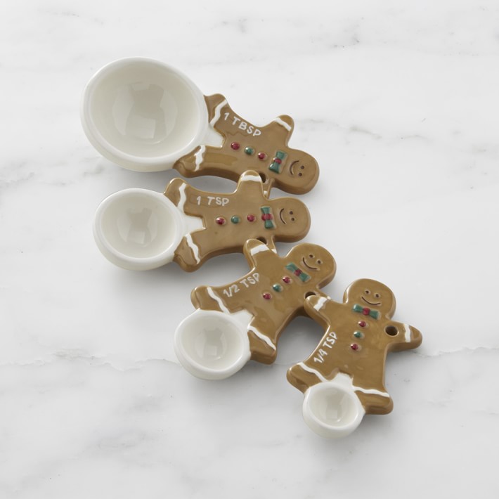 Williams-Sonoma Gingerbread Boy Measuring Cups &amp; Spoons