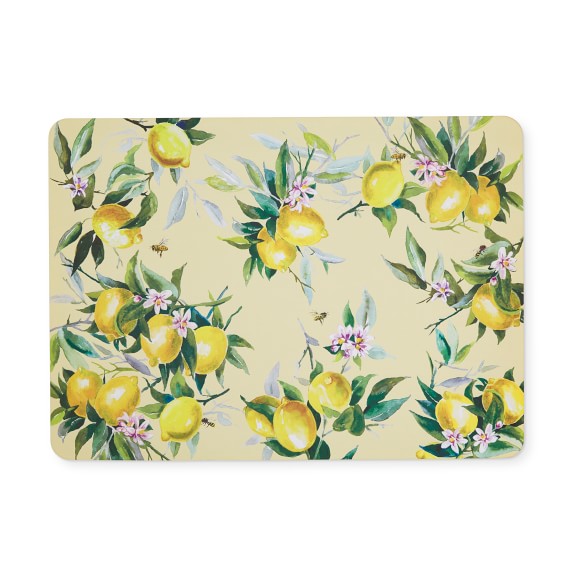 Meyer Lemon Cushioned Kitchen Mat Williams Sonoma