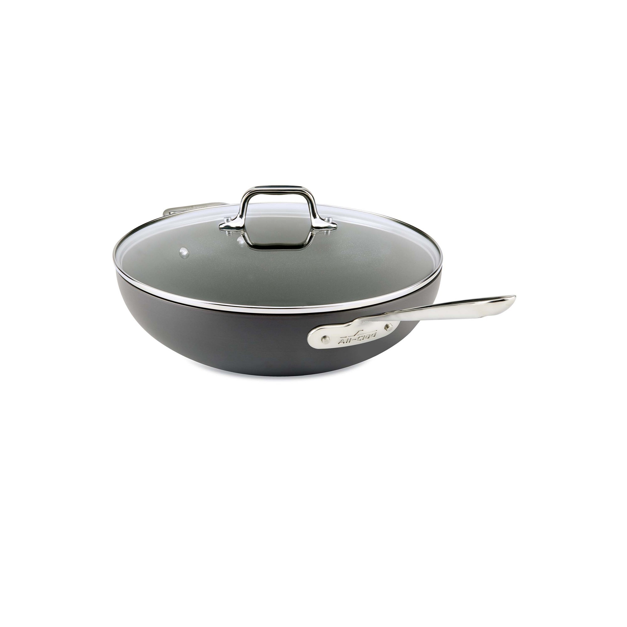 All-Clad HA1 Hard Anodized Nonstick Covered Chefs Pan, 12"