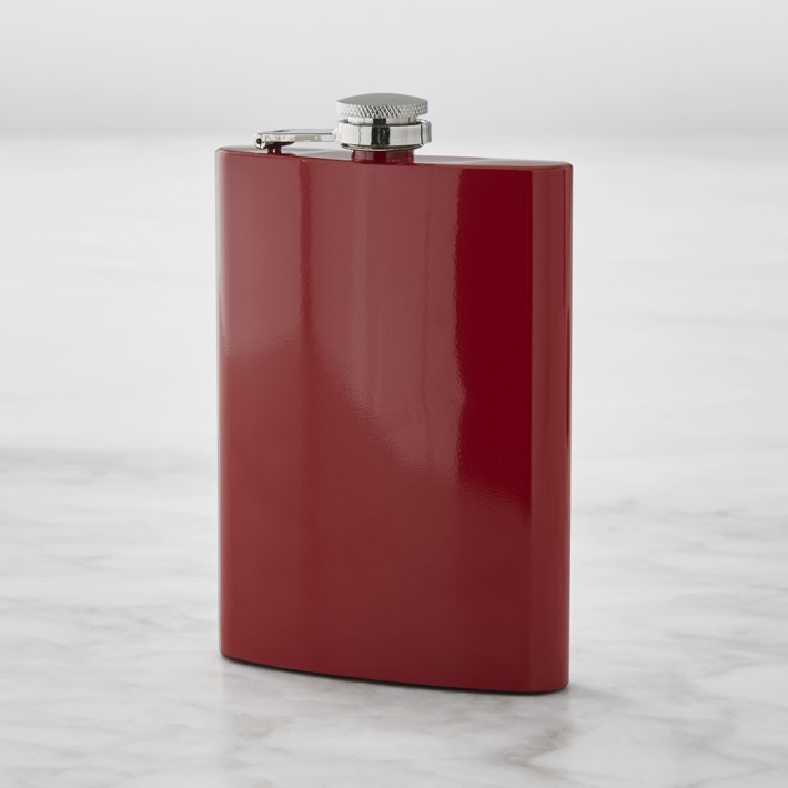 Colored Bar Flask, Red