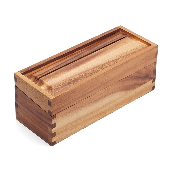 Recipe Box, Acacia Wood