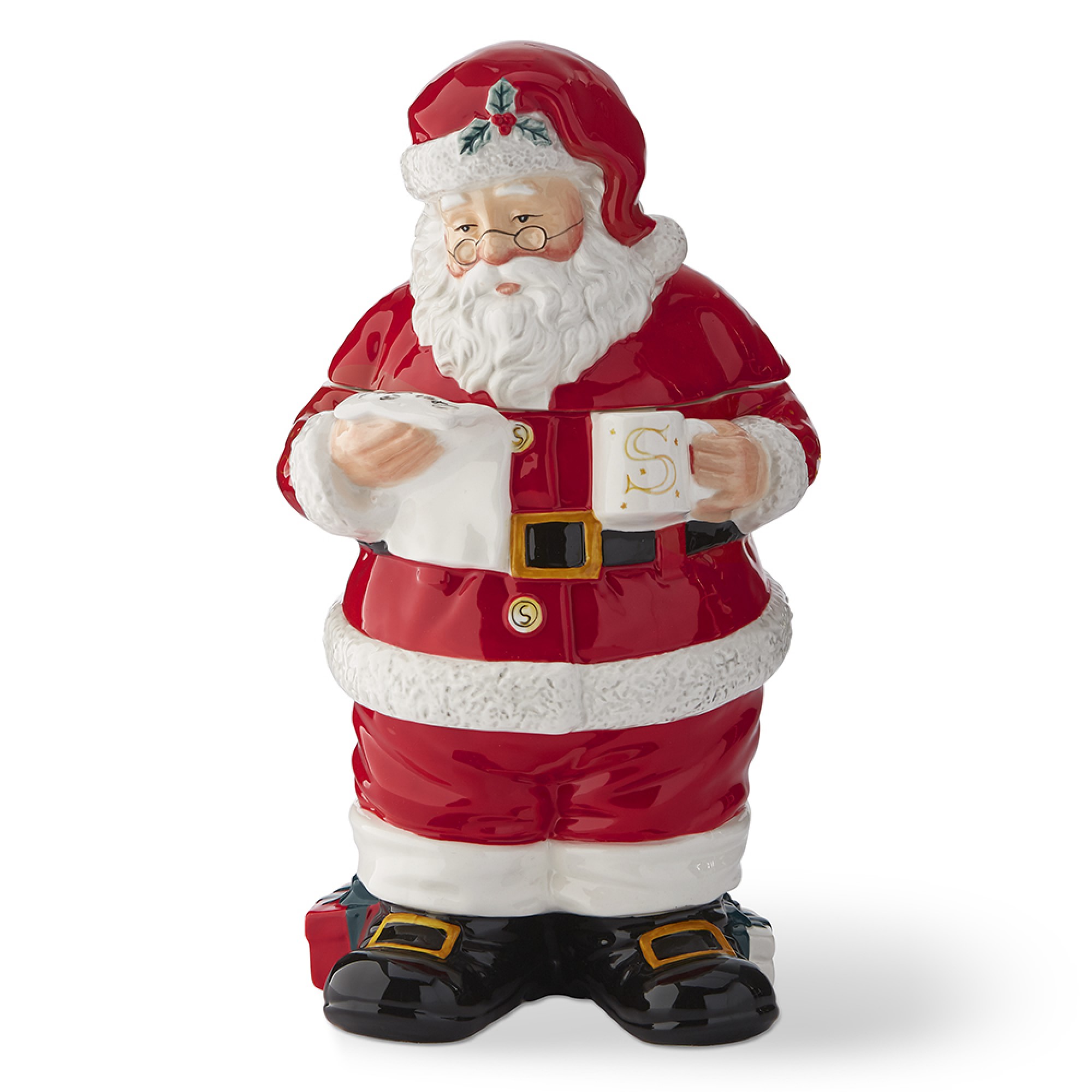 Twas the Night Before Christmas Santa Cookie Jar