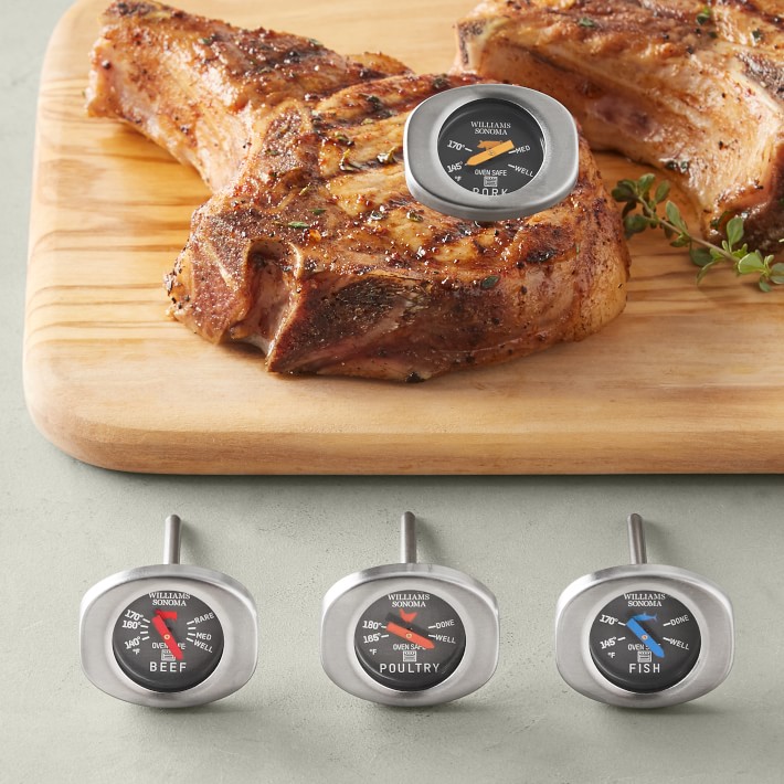 Williams Sonoma Outdoor Button Thermometer, Set of 4