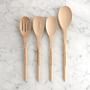 Williams Sonoma Maple Wood Spoons, Set of 4