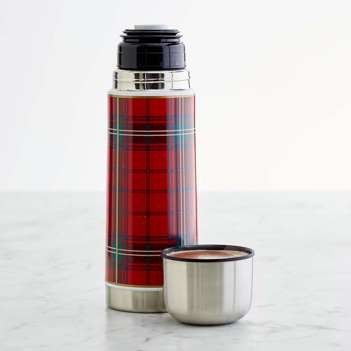 Plaid Insulated Beverage Container
