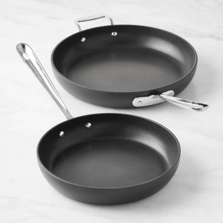 10 & 12 Inch All-Clad HA1 Hard Anodized Nonstick Fry Pan Set