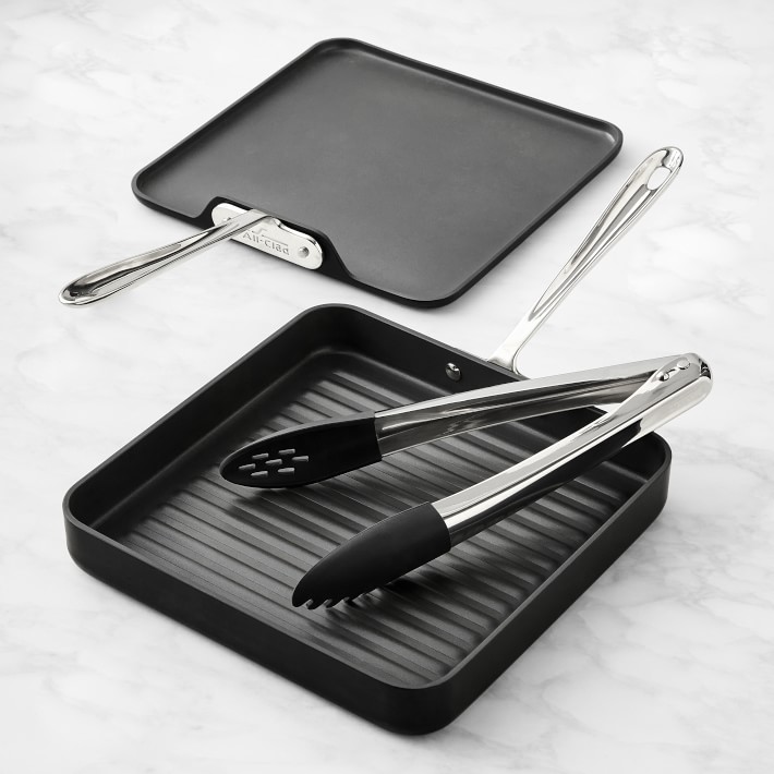 All-Clad NS Pro&#8482; Nonstick Grill, Griddle &amp; Tongs