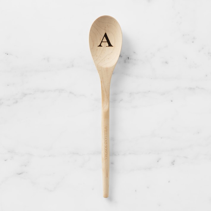 Wood Burnished Monogram Spoon