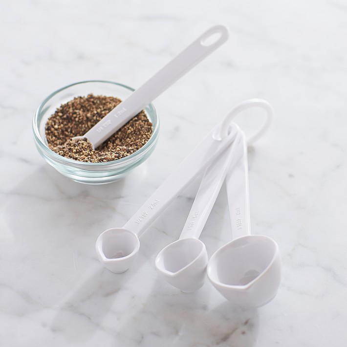 Williams Sonoma Melamine Measuring Spoons, White