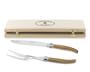 Laguiole Jean Dubost Olivewood Carving Knives, Set of 2
