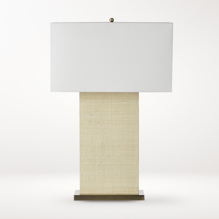 Sydney Natural Woven Block Table Lamp