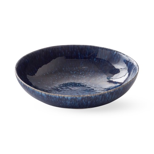 Cyprus Reactive Glaze Pasta Bowls, Set of 4, Blue