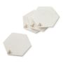 Marble Honeycomb Coasters, Set of 4