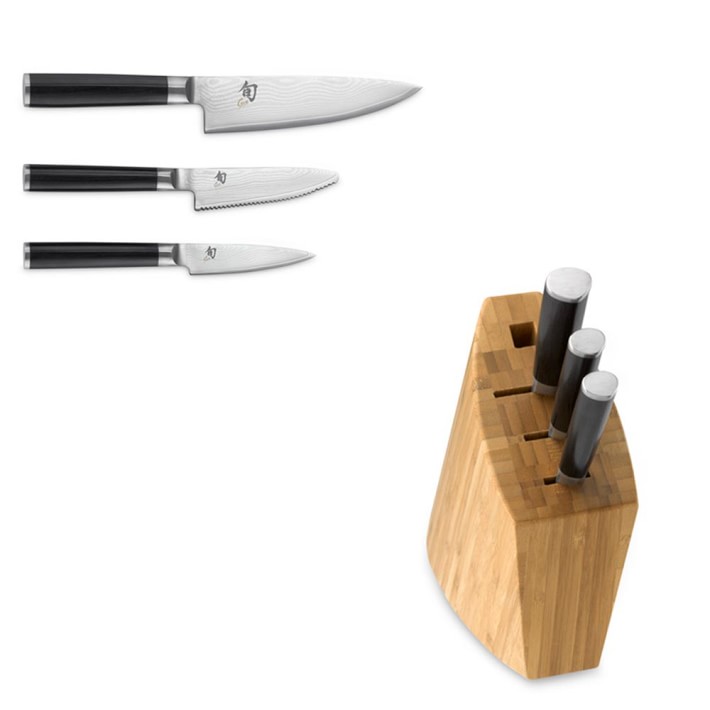 Shun Classic 4-Piece Knife Block Set