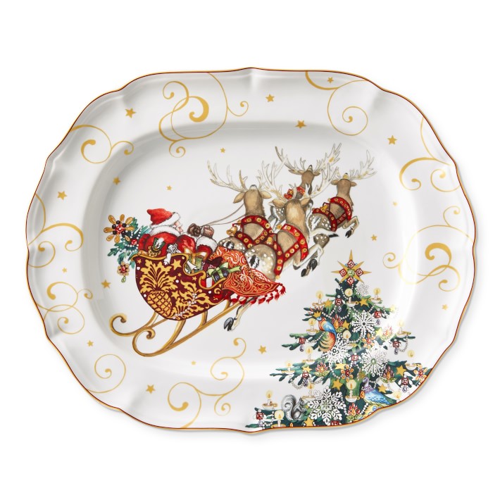 'Twas the Night Before Christmas Extra Large Rectangular Serving Platter