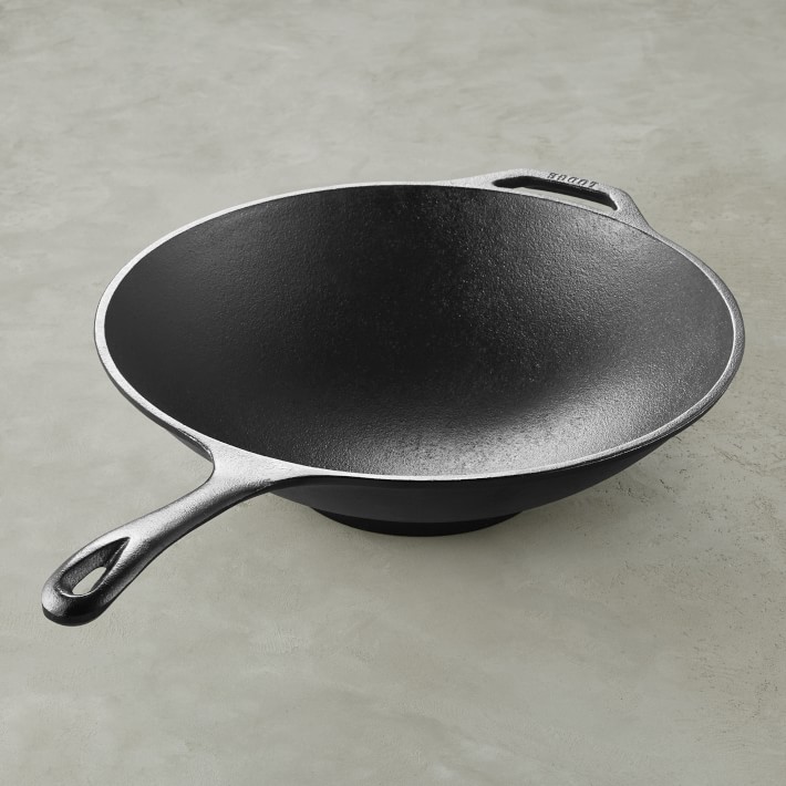 Lodge Chef Collection Seasoned Cast Iron Stir Fry Skillet, 12