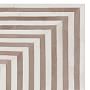 Concentric Pieced Hide Rug Swatch