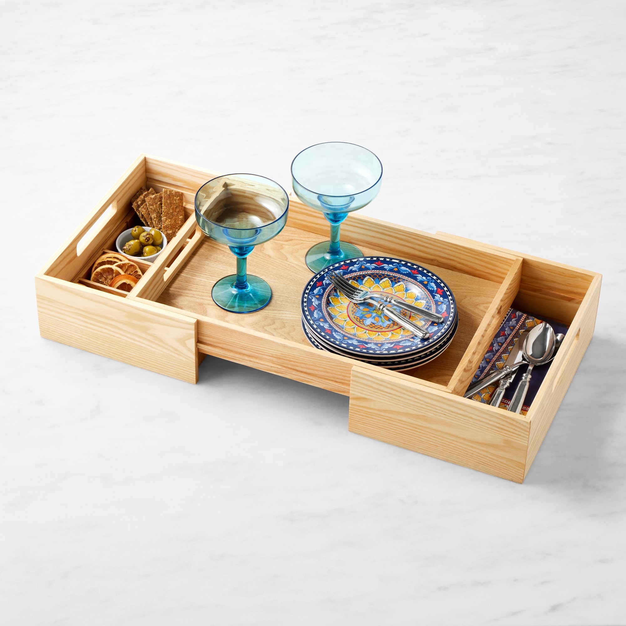 Hold Everything Multi Functional Pull Out Tray, Ashwood