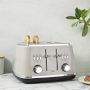 Haden Cotswold 4-Slice Wide Slot Stainless-Steel Toaster
