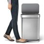 simplehuman Step Can with Liner Pocket, 55L