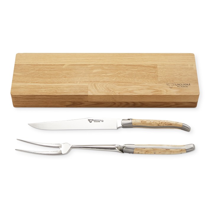 Laguiole en Aubrac Birchwood Carving Knives, Set of 2