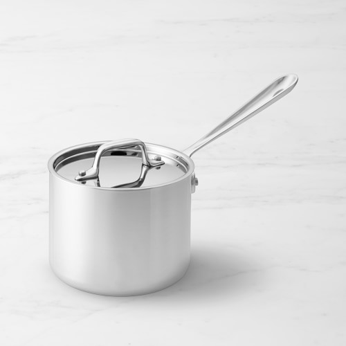 All-Clad D3® Tri-Ply Stainless-Steel Saucepan, 2-Qt.