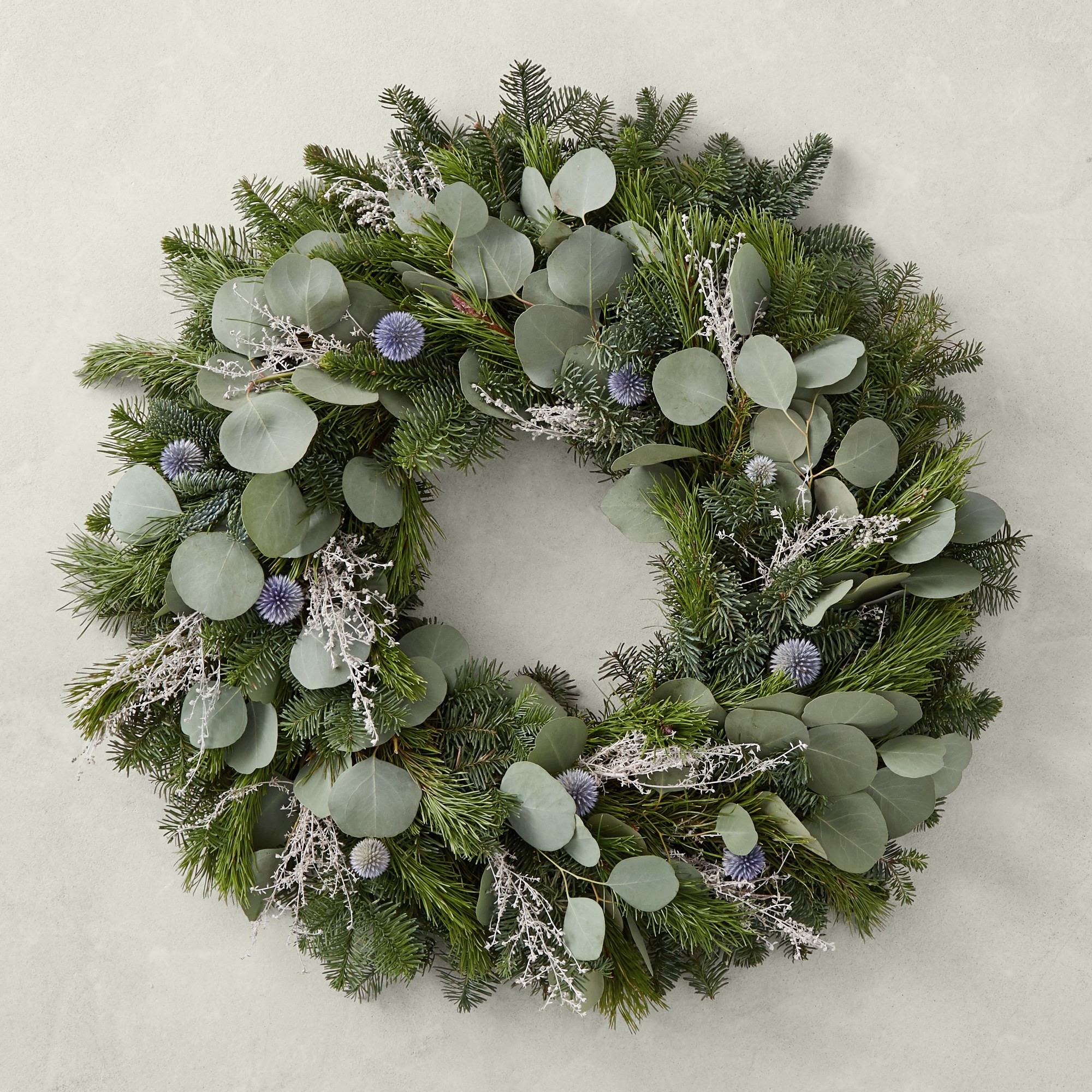 OPEN BOX: Winter Greens Live Wreath