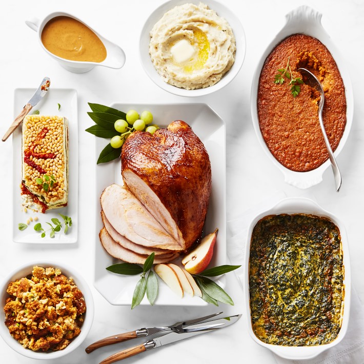 Complete Southern Smoked Turkey Breast Thanksgiving Dinner, Serves 6