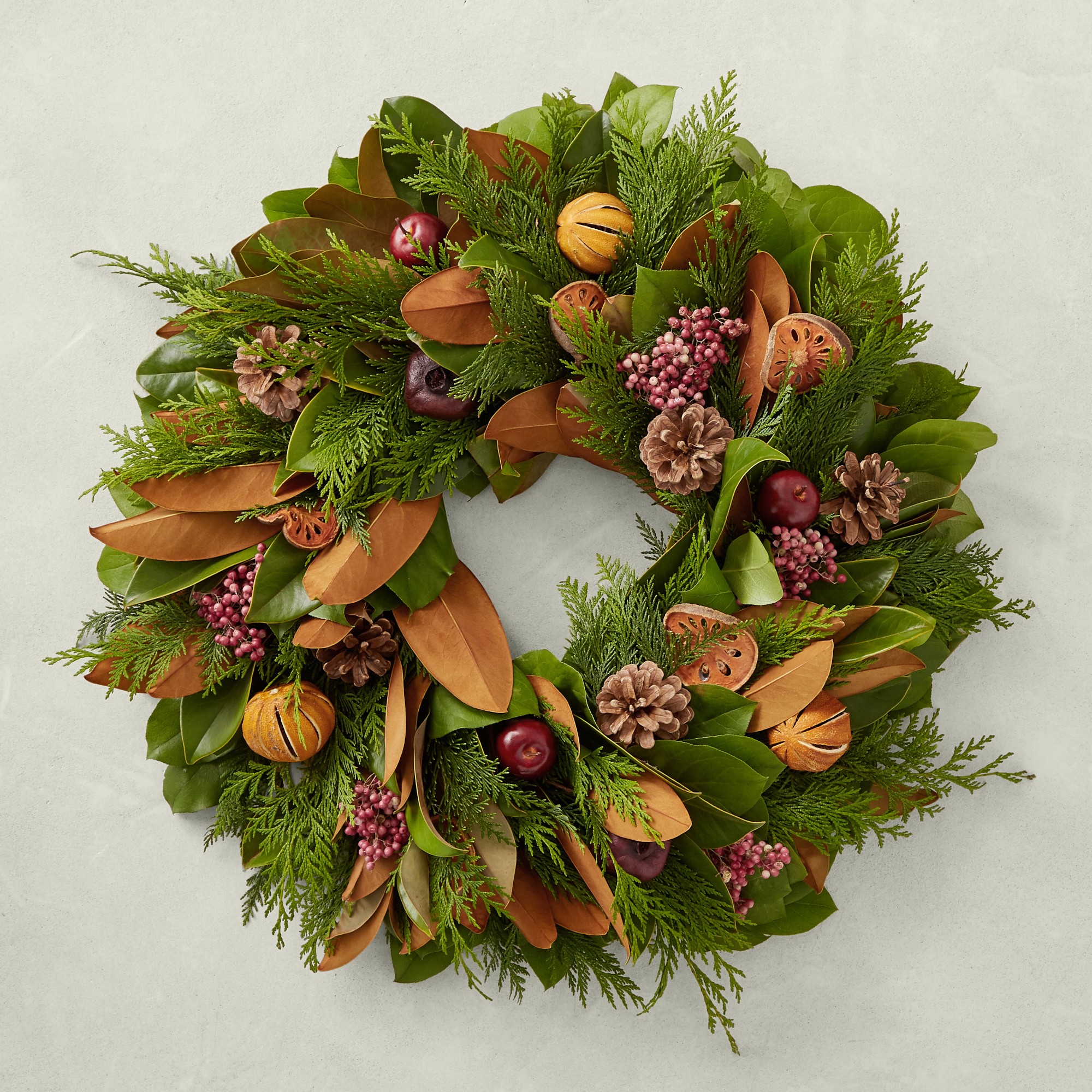 Holiday Fruit Live Wreath