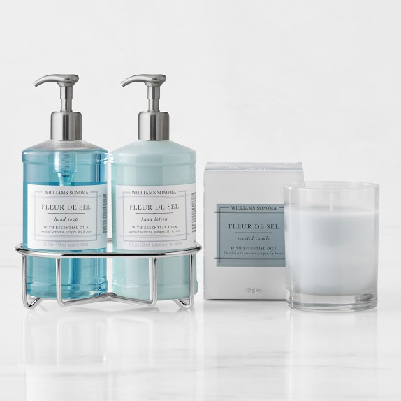 Williams Sonoma Fleur De Sel Hand Soap & Lotion Deluxe 6Piece Gift