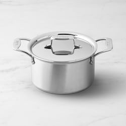 All-Clad D5® Brushed Stainless-Steel Soup Pot, 4-Qt.