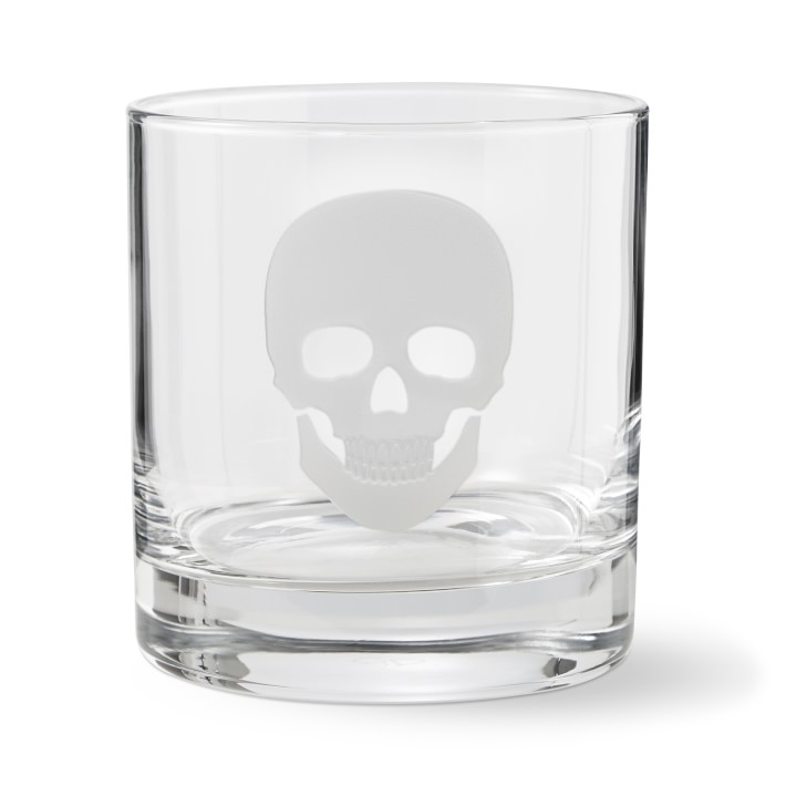 Halloween Skull Double Old-Fashioned Glasses