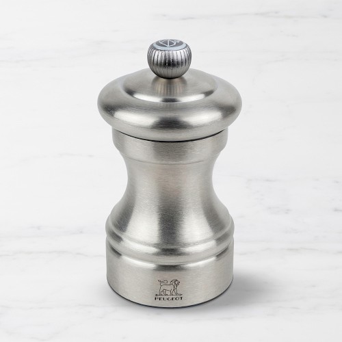 Peugeot Bistro Chef Salt Mill, Brushed Stainless-Steel, 4