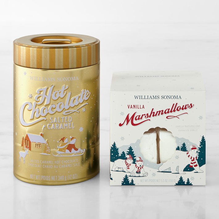 Salted Caramel Hot Chocolate &amp; Vanilla Marshmallows