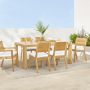 Larnaca Outdoor Natural Teak Dining Armchair