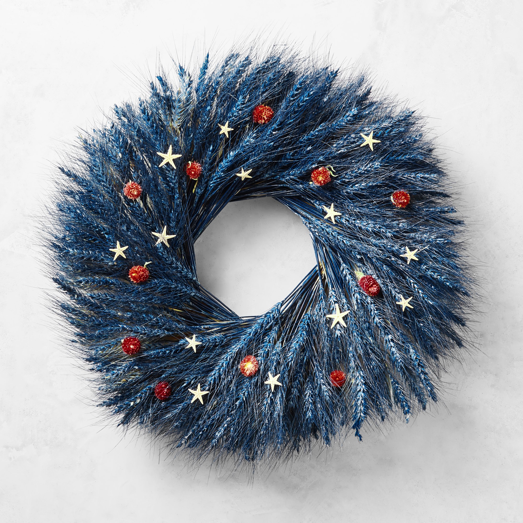 Red, White & Blue Star Live Wreath