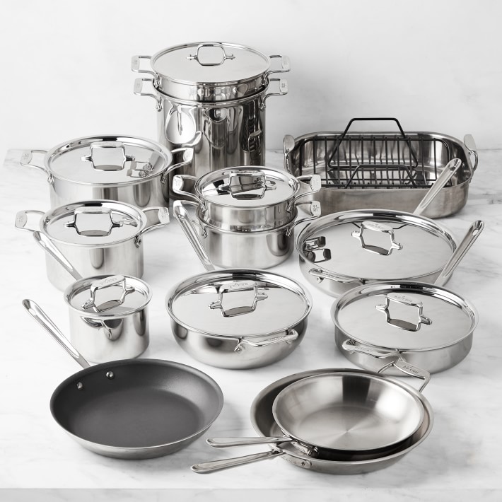 All-Clad D5&#174; Stainless-Steel 24-Piece Cookware Set