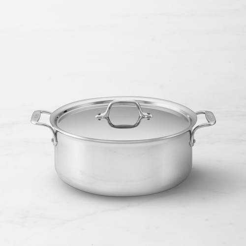 All-Clad D3® Tri-Ply Stainless-Steel Stock Pot, 6-Qt.