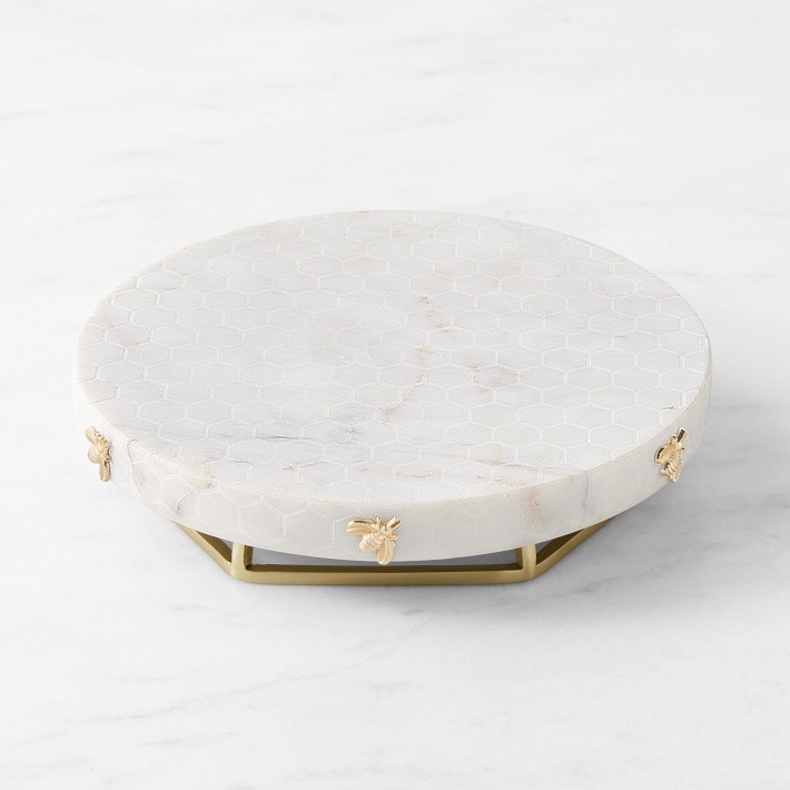 Honeycomb Marble Trivet | Williams Sonoma