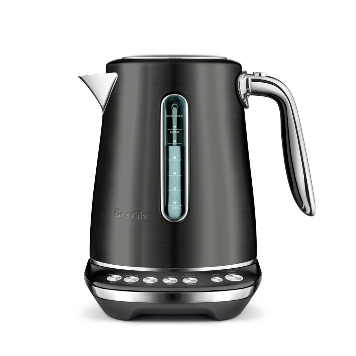 Breville Variable Temp Luxe Kettle, Black Stainless-Steel