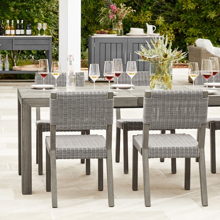 Larnaca Outdoor Grey Teak Dining Side Chair