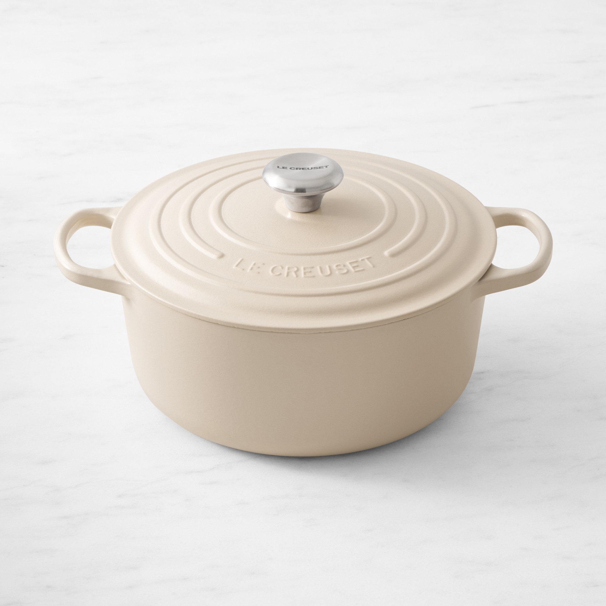 white 2 qt cast iron dutch oven