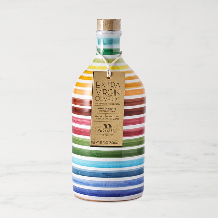 Muraglia Extra Virgin Olive Oil in Striped Bottle