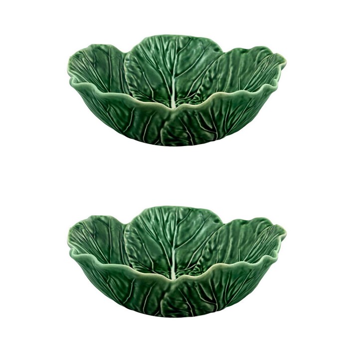 Bordallo Pinheiro Cabbage Salad Bowls- Set of 2