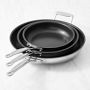 Cuisinart Chef's Classic Stainless-Steel Nonstick Fry Pans, Set of 3