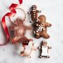 Williams Sonoma Copper Gingerbread Man Cookie Cutters on Ring, Set of 5