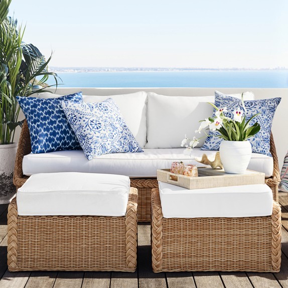 AERIN East Hampton Outdoor Cushions Williams Sonoma