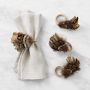Feather Napkin Rings, Set of 4