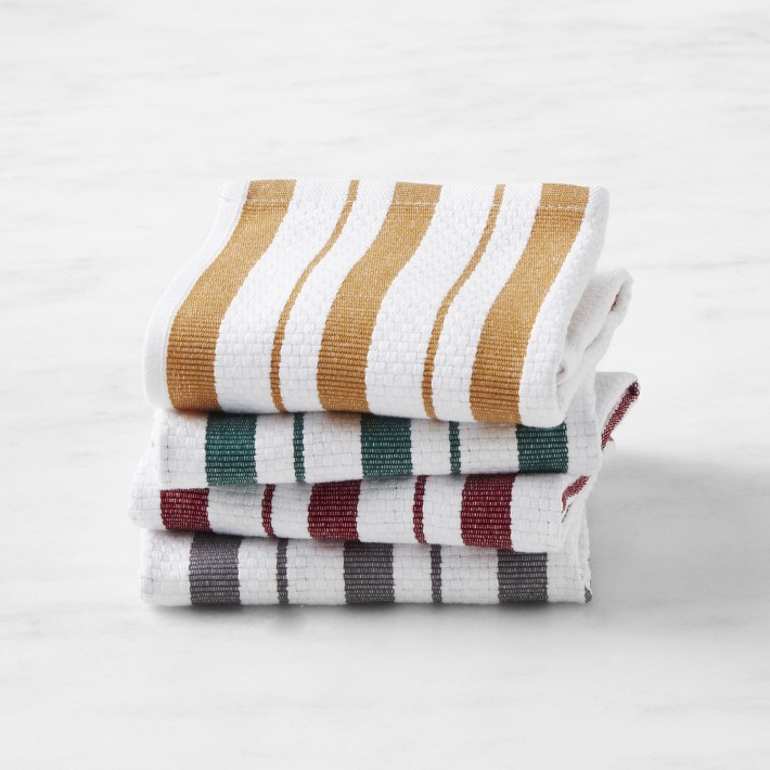 Williams Sonoma Classic Striped Dishcloths, Set of 4