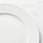 Pillivuyt Plisse Porcelain Dinner Plates
